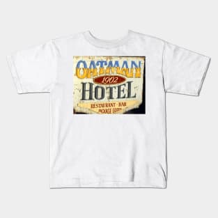 Oatman Arizona Hotel sign Kids T-Shirt